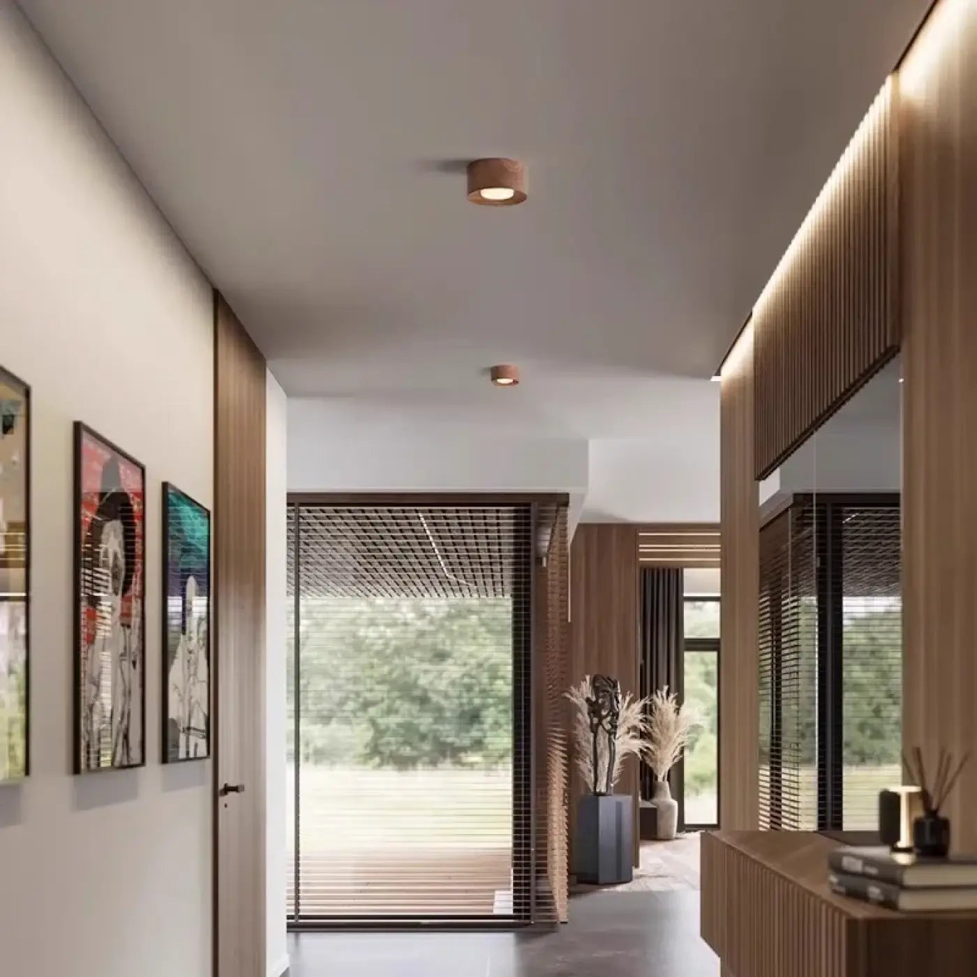 Design aluminium and resin LED ceiling light | DOHUHA