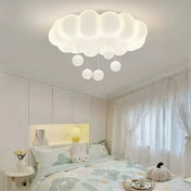 White kids cloud ceiling light with LED drops | ZOGE
