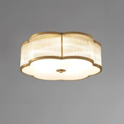 Design floral gold glass LED ceiling light | KAPATI