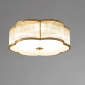 Design floral gold glass LED ceiling light | KAPATI