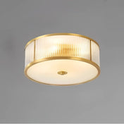 Design floral gold glass LED ceiling light | KAPATI