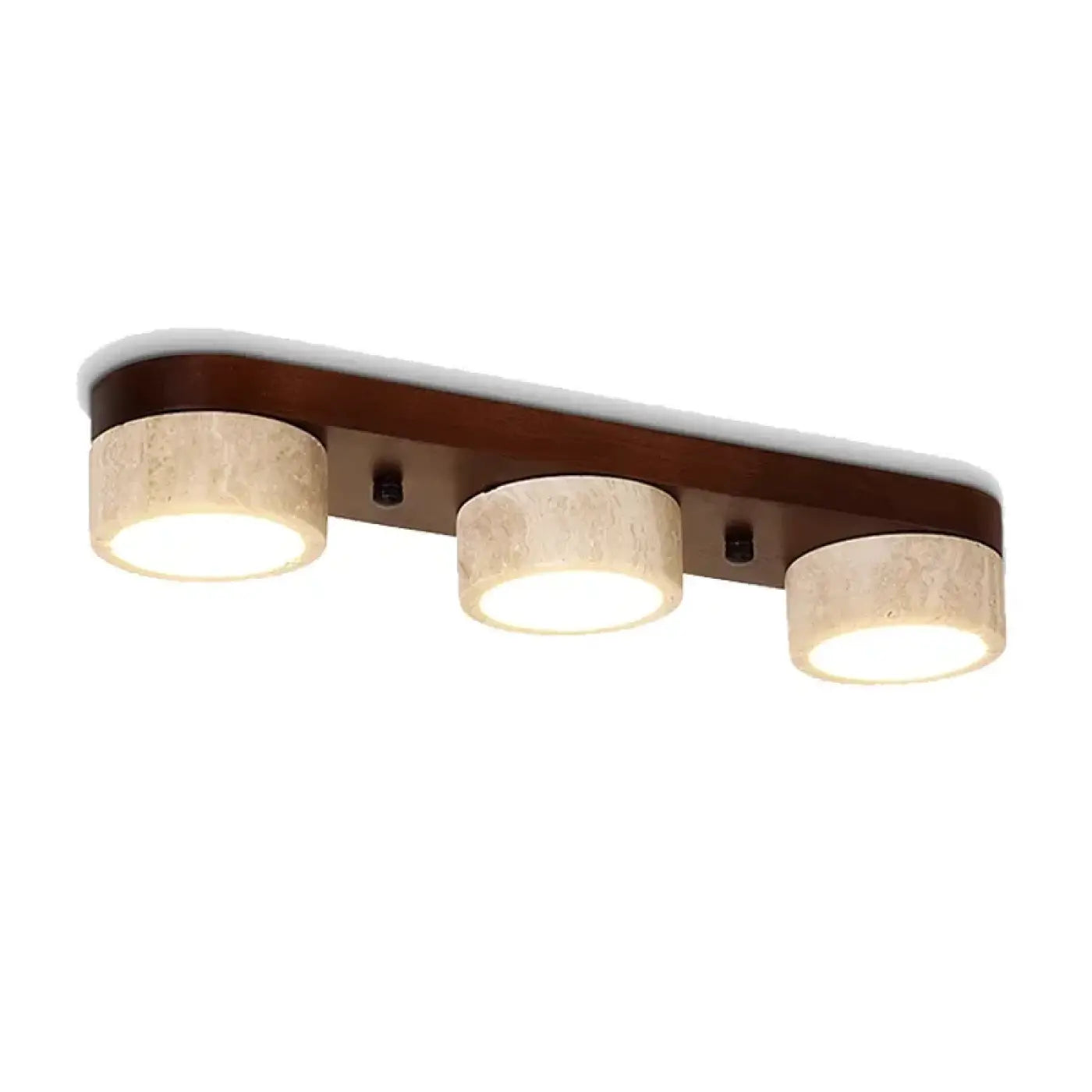 Minimalist scandinavian wood and stone ceiling light | GEZIKIL
