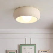 Modern round white LED ceiling light design | REVEHA