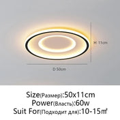 Industrial modern round black LED ceiling light | VOGEHUK
