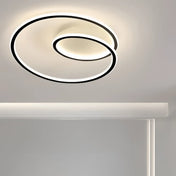 Industrial modern round black LED ceiling light | VOGEHUK
