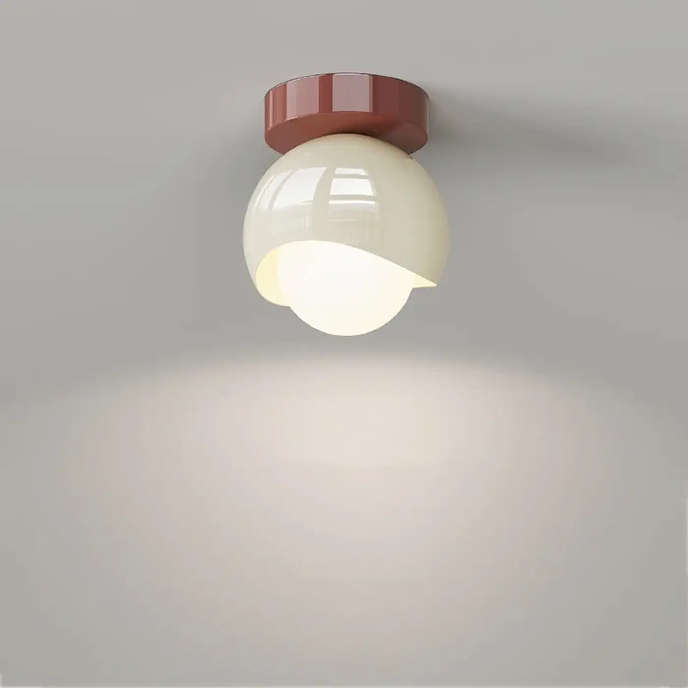 White minimalist scandinavian LED ceiling light | TEKAR