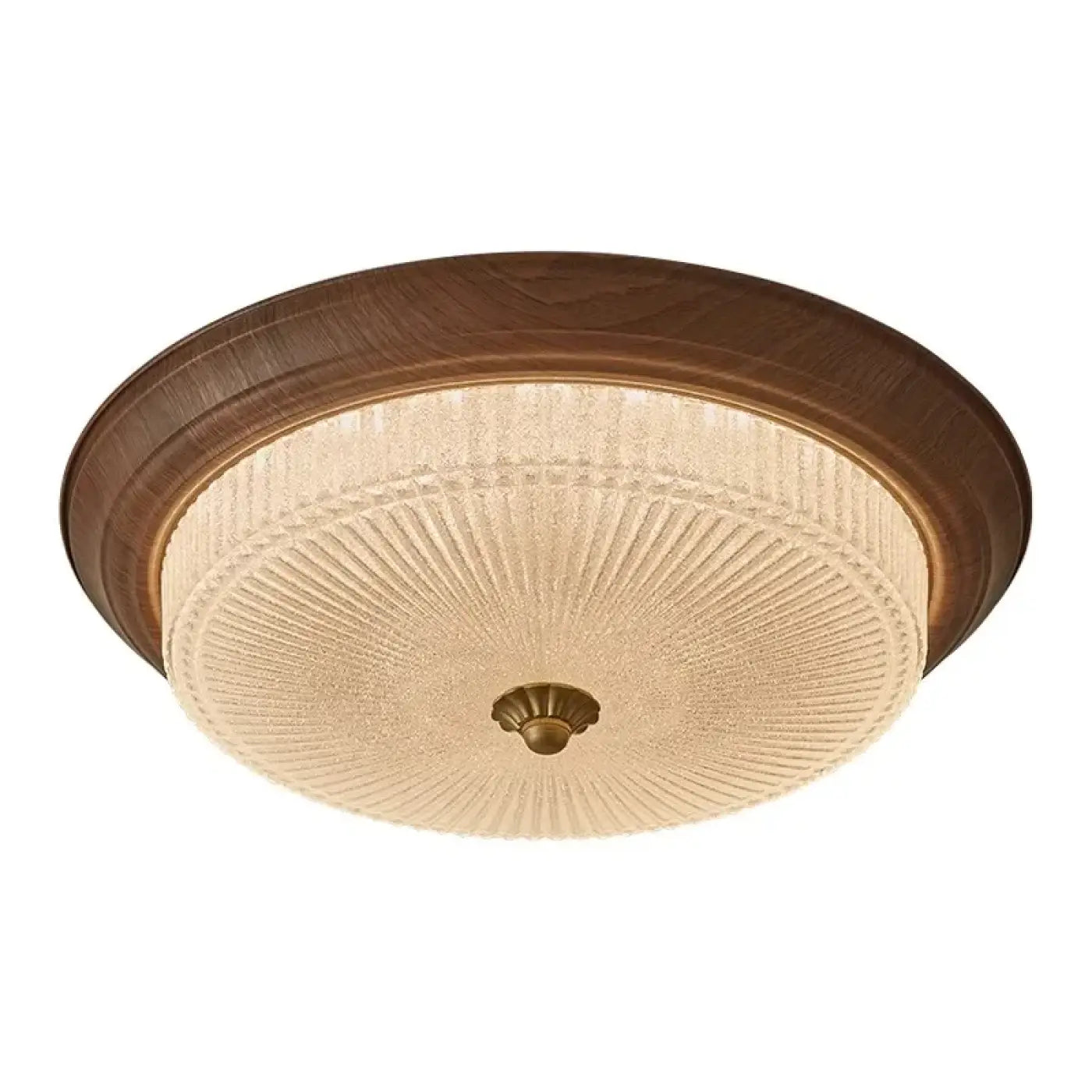 LED glass and wood modern Scandinavian ceiling light | TIDE
