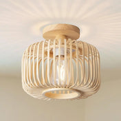 Wood bamboo natural ceiling light modern | MEVEL