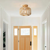 Wood bamboo natural ceiling light modern | MEVEL