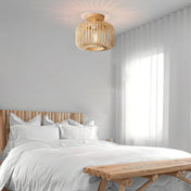 Wood bamboo natural ceiling light modern | MEVEL