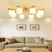 Scandinavian wood and metal 3-light ceiling light | TISI