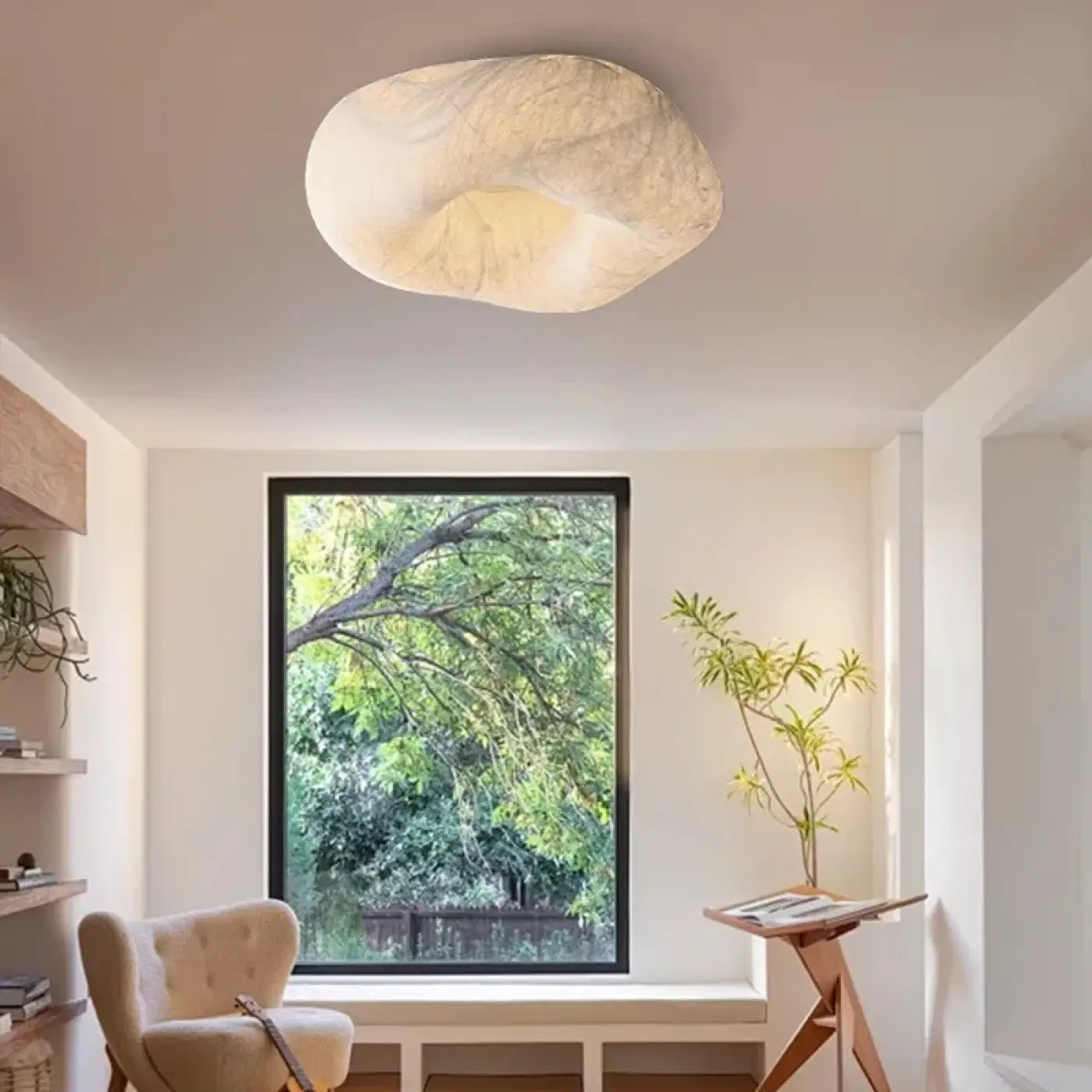 White fabric cloud statement ceiling light | VUMUMIR