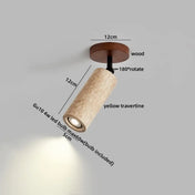 LED stone and wood modern spot ceiling light | VEMES
