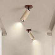 LED stone and wood modern spot ceiling light | VEMES