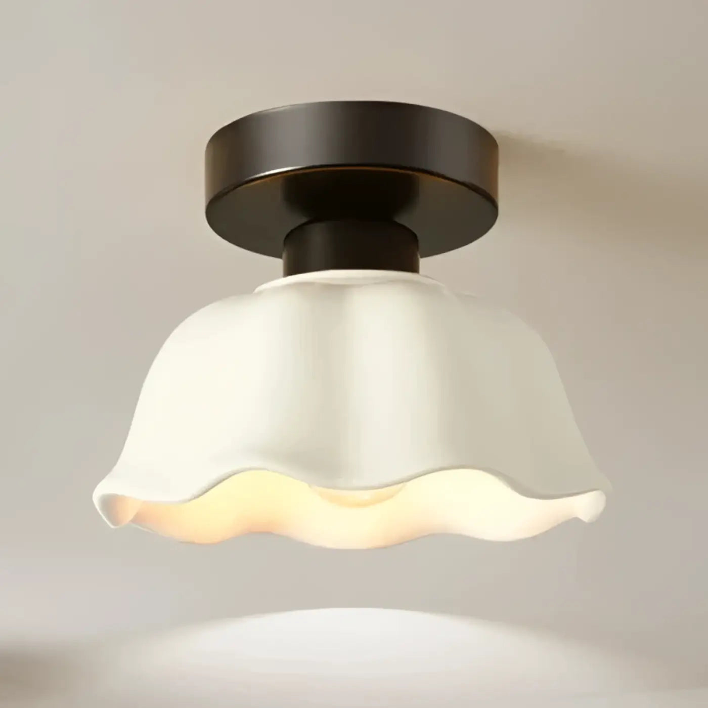 Gold ceramic vintage LED ceiling light | ZEZUBI