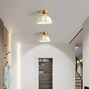 Gold ceramic vintage LED ceiling light | ZEZUBI