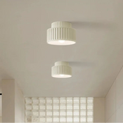 Ribbed resin ceiling light retro chic style | MOPE