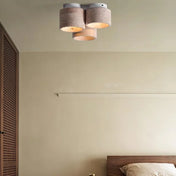 Plafonnier wabi-sabi brut minimaliste en travertin