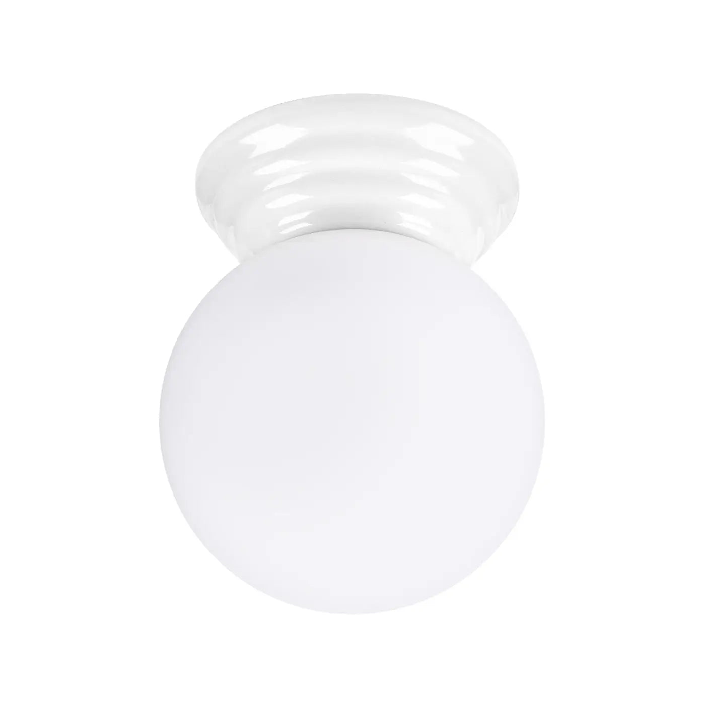 Modern white ceramic IP44 ceiling light | VONON