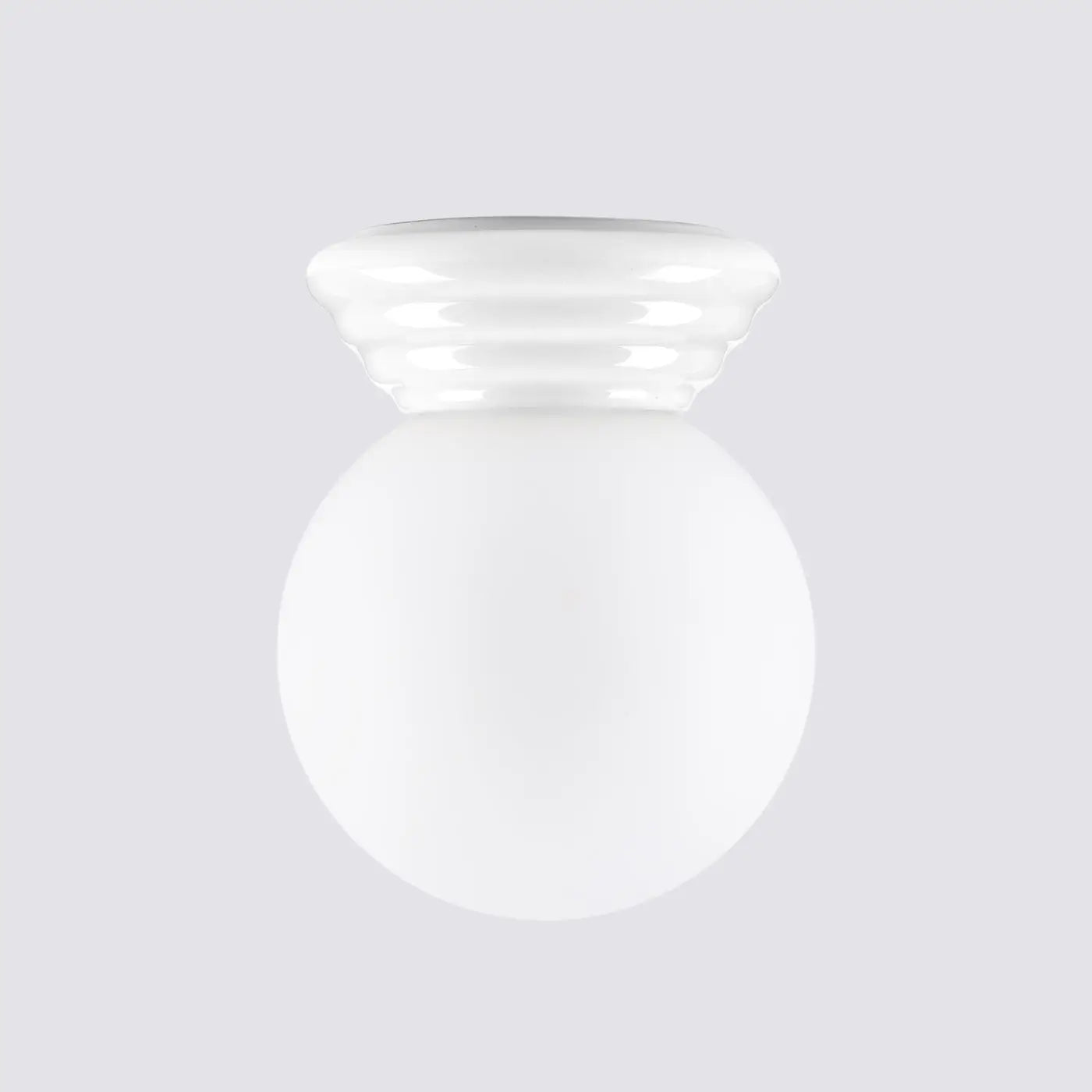 Modern white ceramic IP44 ceiling light | VONON