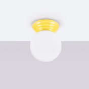 Modern yellow ceramic IP44 ceiling light | BAPIFU