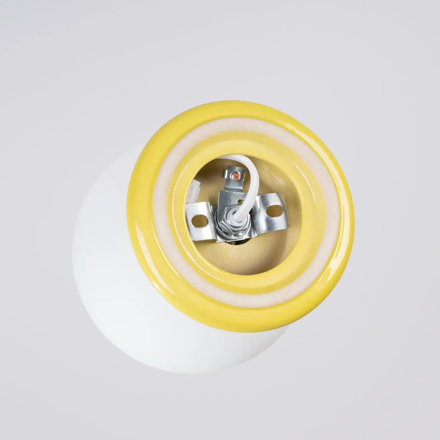 Modern yellow ceramic IP44 ceiling light | BAPIFU