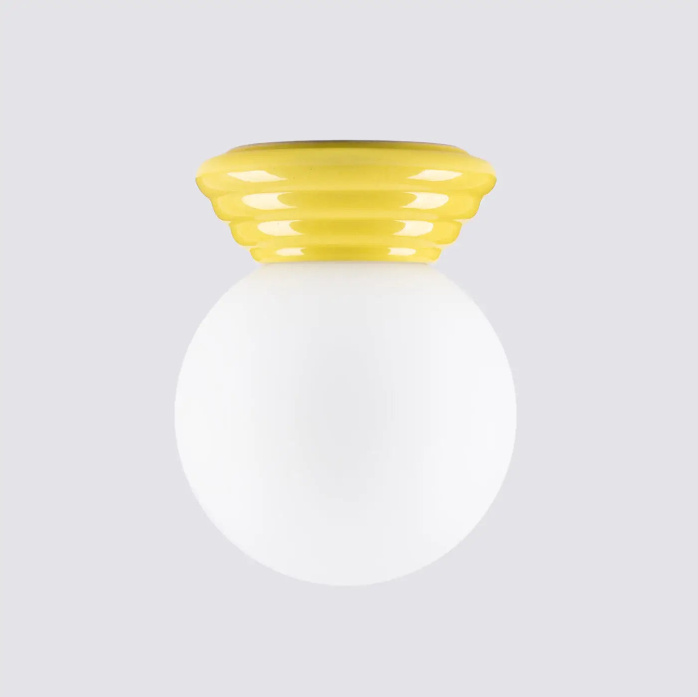 Modern yellow ceramic IP44 ceiling light | BAPIFU