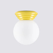 Modern yellow ceramic IP44 ceiling light | BAPIFU