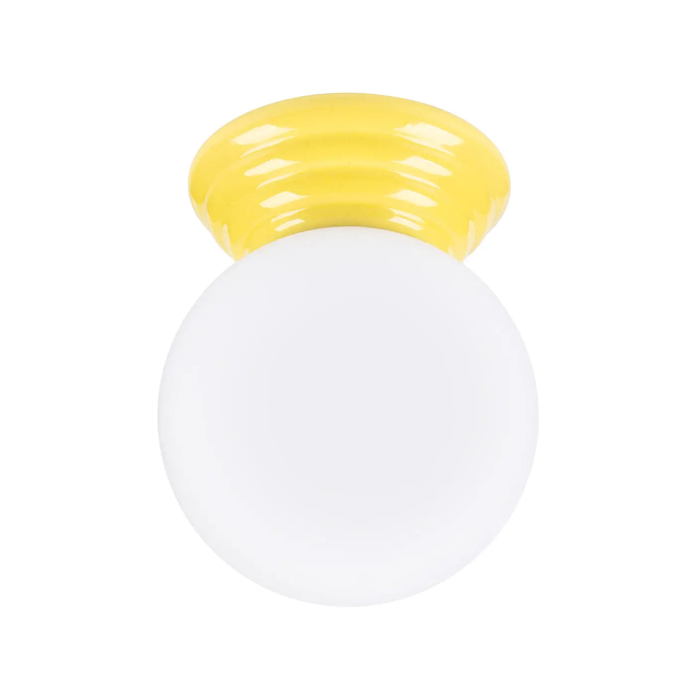 Modern yellow ceramic IP44 ceiling light | BAPIFU