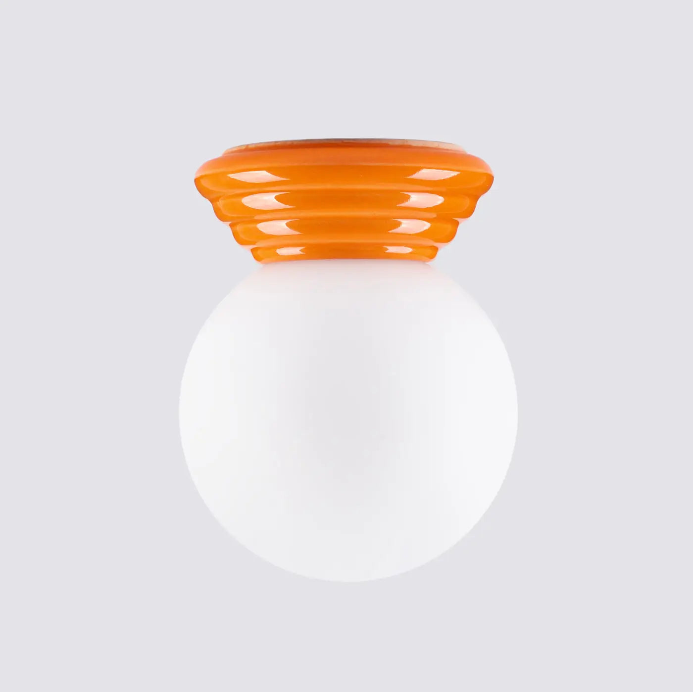 Minimalist orange ceramic ceiling light | NASERI