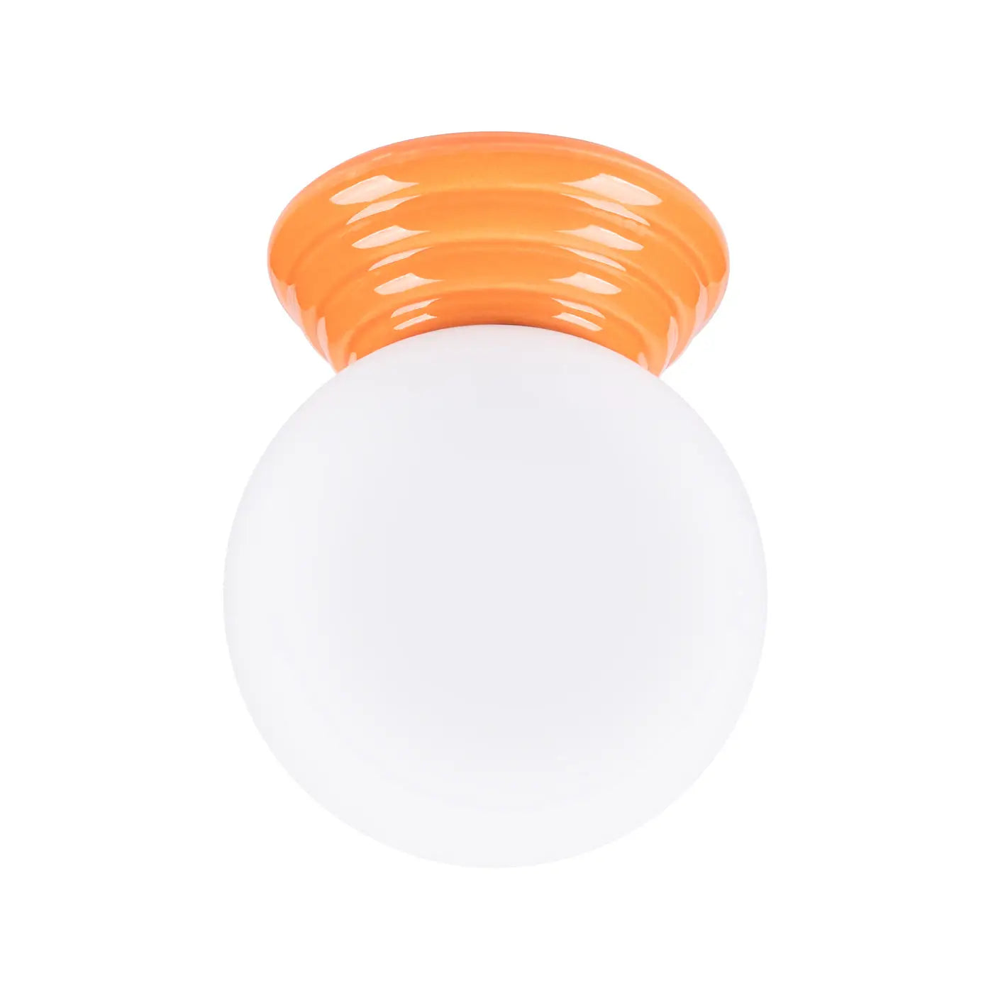Minimalist orange ceramic ceiling light | NASERI