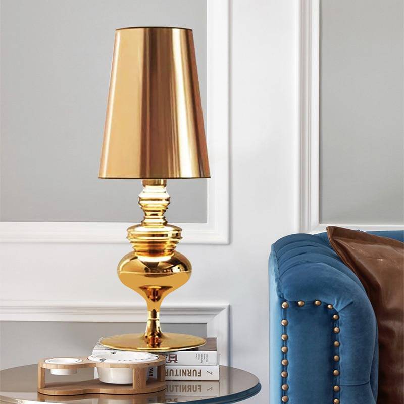 Lampe à poser design chromée moderne Living