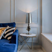 Lampe à poser design chromée moderne Living