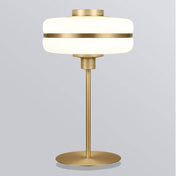 Lampe de chevet moderne LED aux formes arrondies et pied doré Hotel