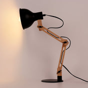 Lampe de bureau moderne en bois articulée Vaz