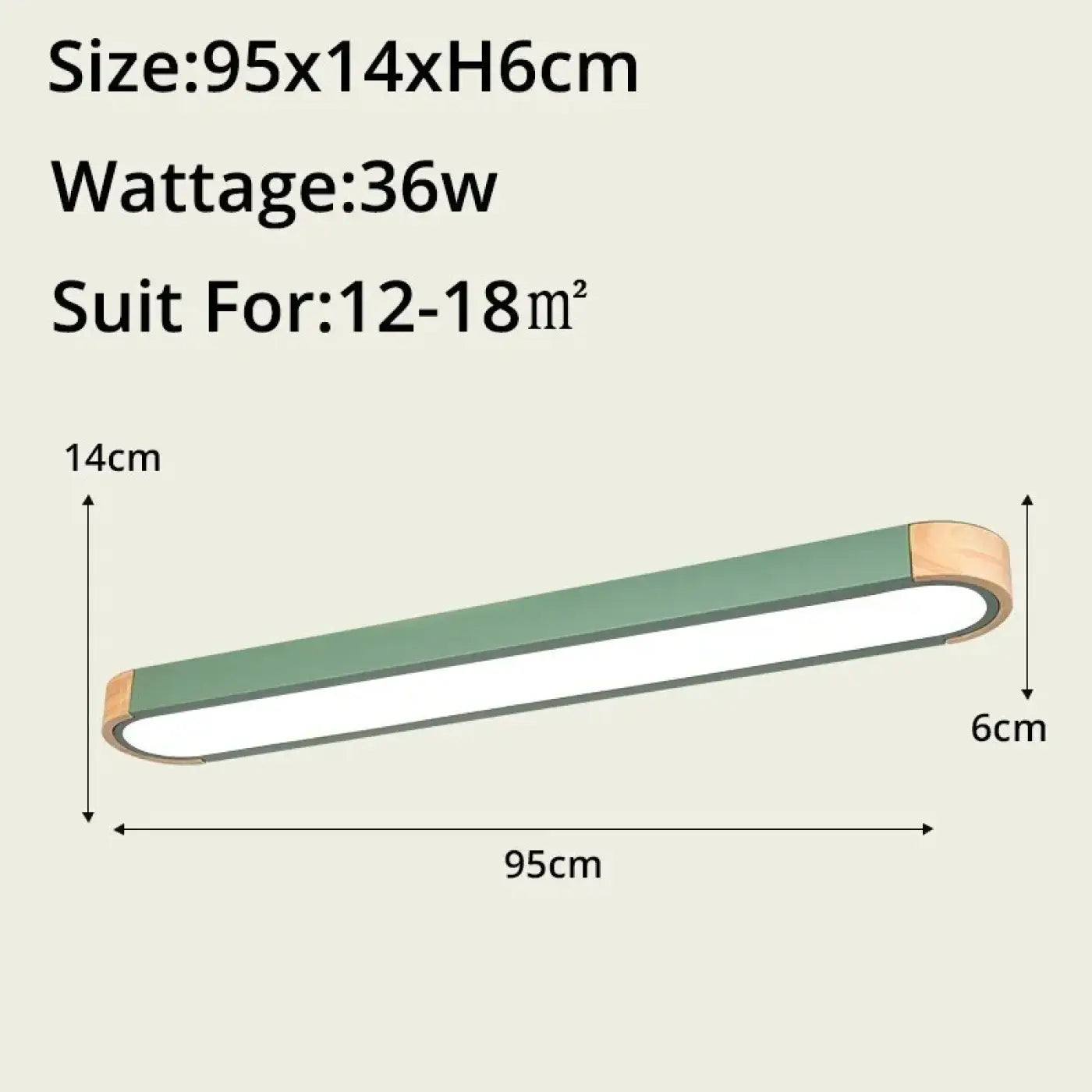 LED wood and glass modern design ceiling light | NABOHO