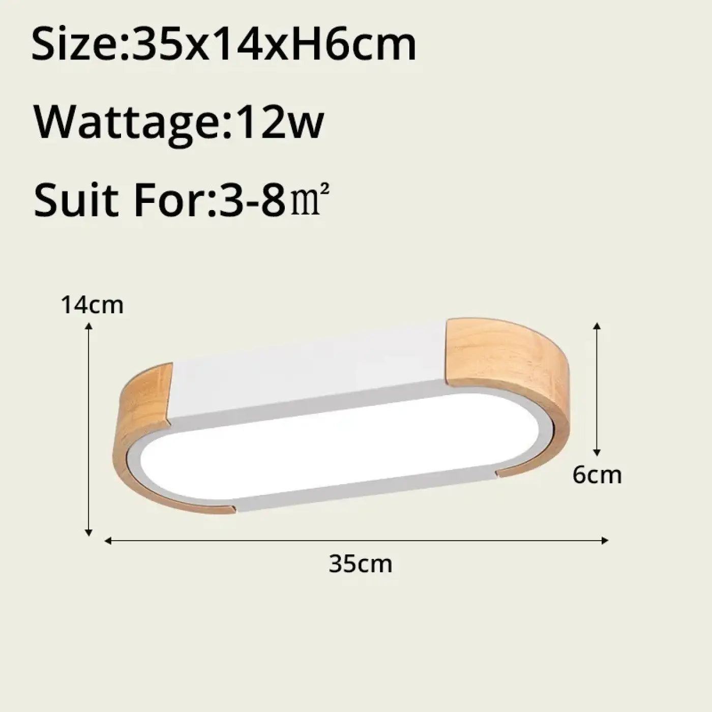 LED wood and glass modern design ceiling light | NABOHO