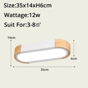 LED wood and glass modern design ceiling light | NABOHO