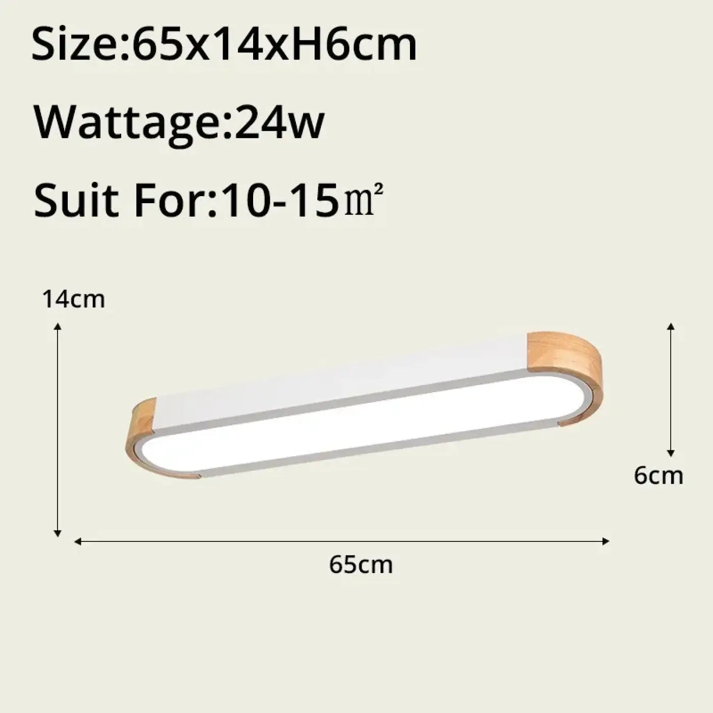 LED wood and glass modern design ceiling light | NABOHO