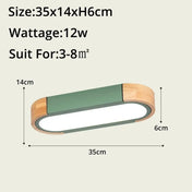 LED wood and glass modern design ceiling light | NABOHO