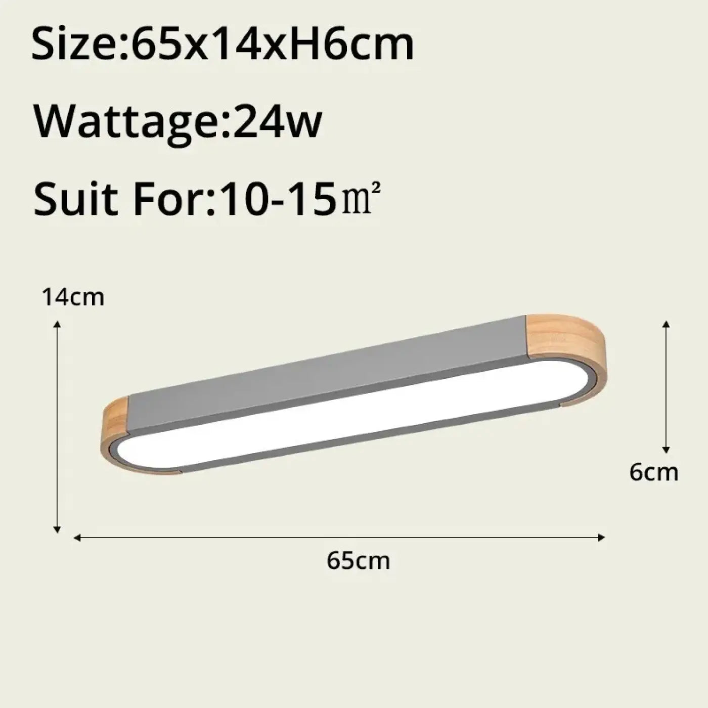 LED wood and glass modern design ceiling light | NABOHO