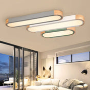 LED wood and glass modern design ceiling light | NABOHO