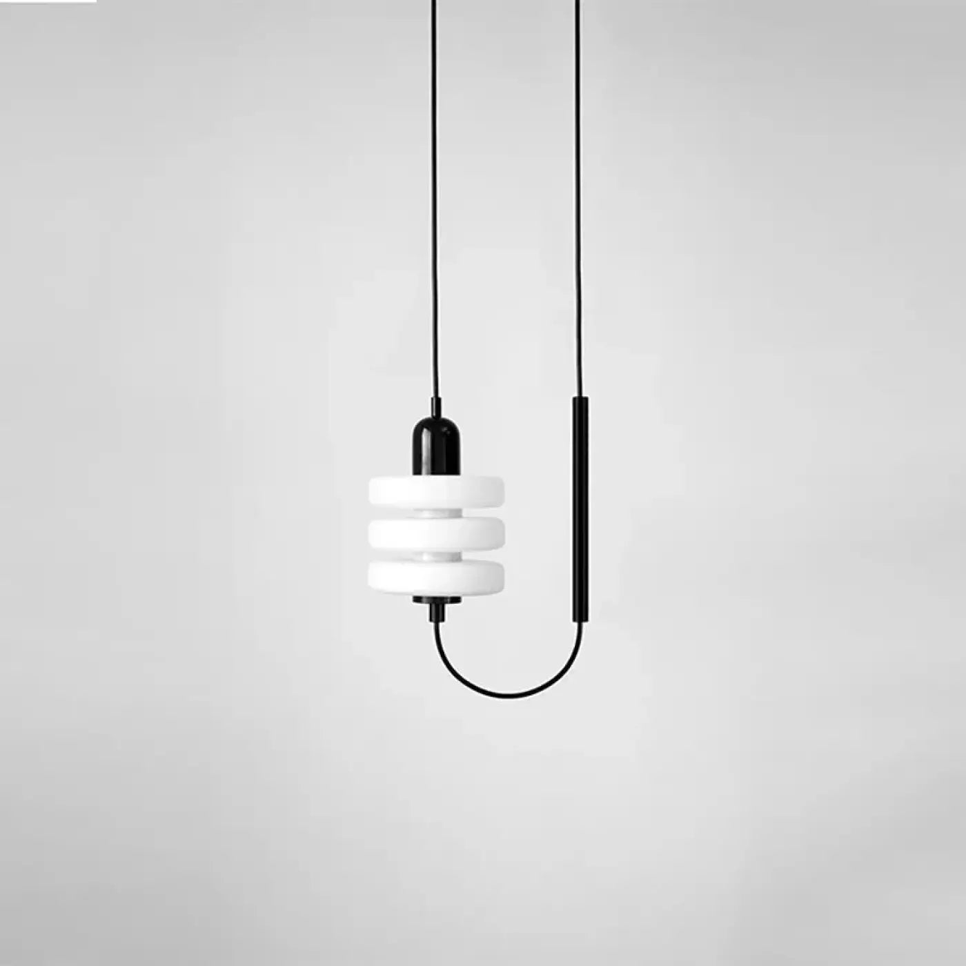 White glass modern minimalist LED ceiling light | FALULE