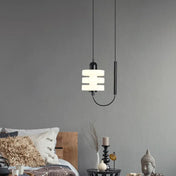 White glass modern minimalist LED ceiling light | FALULE