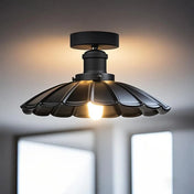Vintage industrial black LED ceiling light | DAHIR