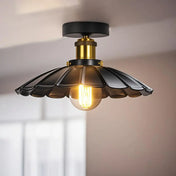Vintage industrial black LED ceiling light | DAHIR
