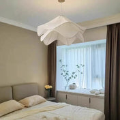 Scandinavian beige fabric LED ceiling light | NUHA