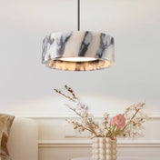 Black marble LED ceiling light statement design | SOGEKUS