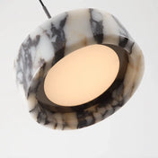 Black marble LED ceiling light statement design | SOGEKUS
