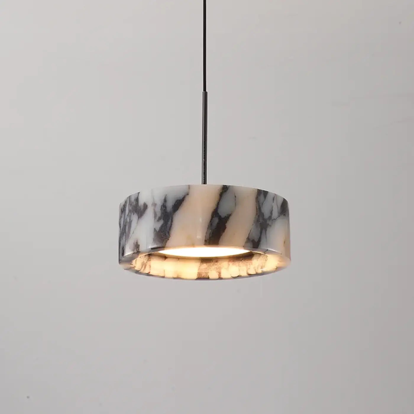 Black marble LED ceiling light statement design | SOGEKUS
